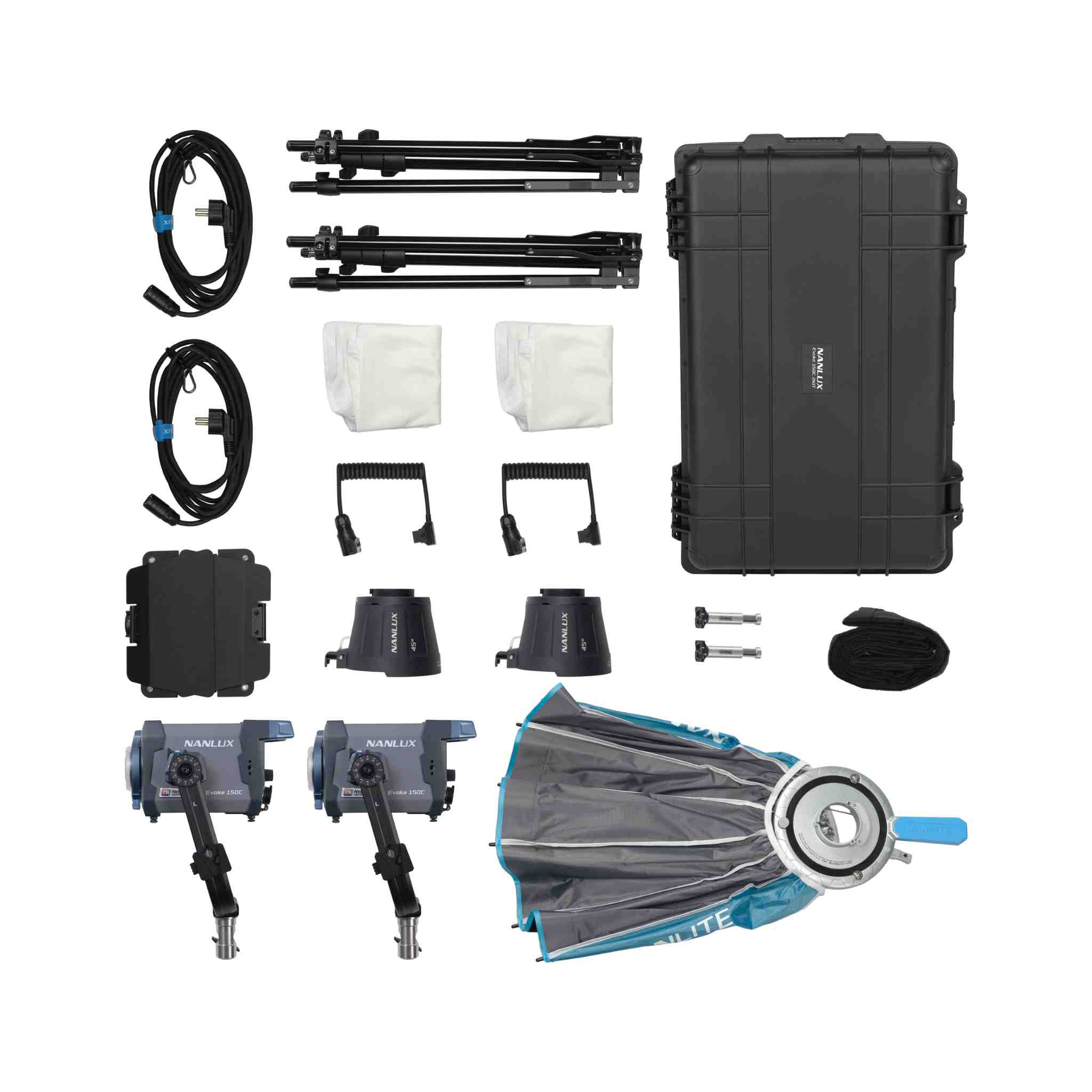 Evoke 150C 8-Chip Full-Color LED Spotlight 2-Kit
